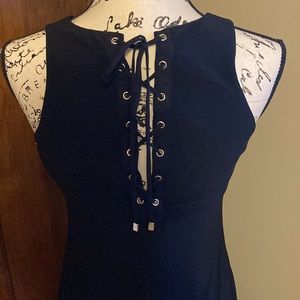 WHBM Midi LBD with lacing detail on back! Awesome!